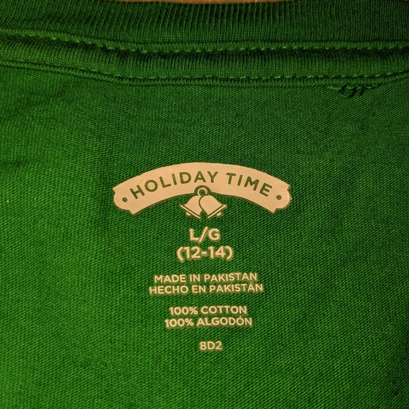 Green Ho Ho Ho Santa Clause Christmas T-shirt - Picture 9 of 11